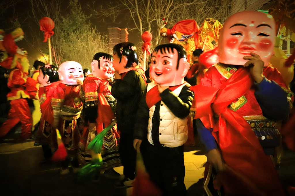 武山上九秧歌闹新春渭川大地贺新年