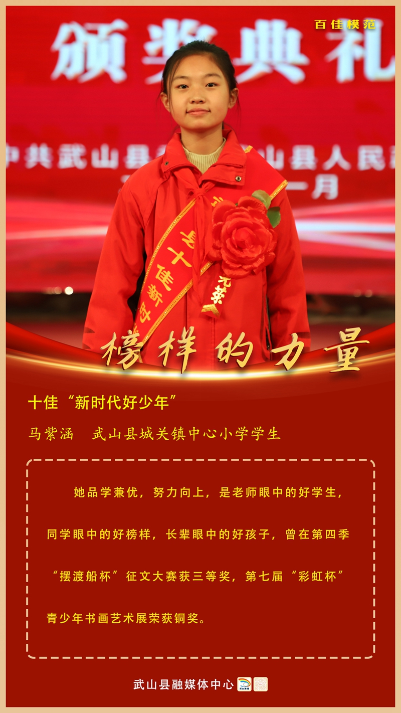 2马紫涵,武山县城关镇中心小学学生